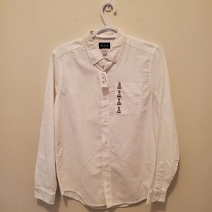 PLACE White Button Down Shirt Boys Size 16 NWT